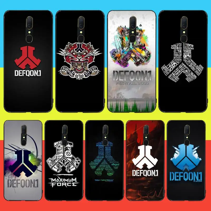 

HPCHCJHM defqon 1 Black Soft Shell Phone Case Capa For Oppo A5 A9 2020 Reno2 z Renoace 3pro Realme5Pro