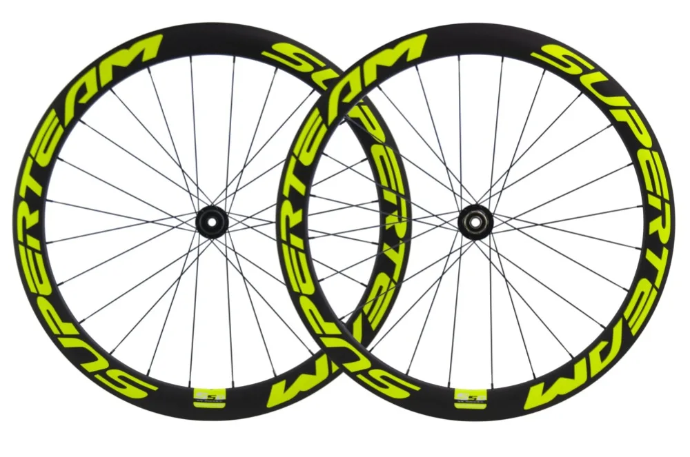 Discount 700C  UCI Carbon Wheels Clincher Bicycle Wheelset 50mm  Road  Bike  Disc Brake Center Lock QR/Alex Thru System 2