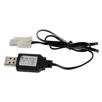 

Charging Cable Battery USB Charger Ni-Cd Ni-MH Batteries Pack SM-2P Plug Adapter 7.2V 250mA Output Toys Car