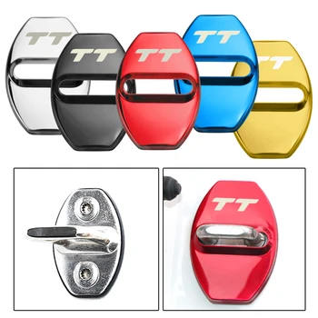 

Door Lock Decoration Protection Cover emblem case for Audi TT A1 A3 A4 A5 A6 A7 A8 Q3 Q5 Q7 accessories car styling