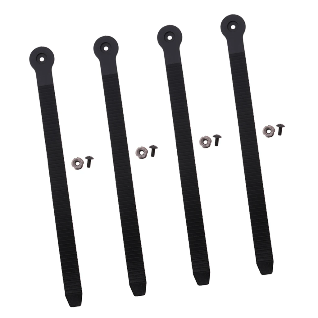 4 Pieces Replacement Ice Inline Roller Skate Shoes Strap Buckle with Screw Nut for Skating Shoes Boots Repair Rebuilding Tools