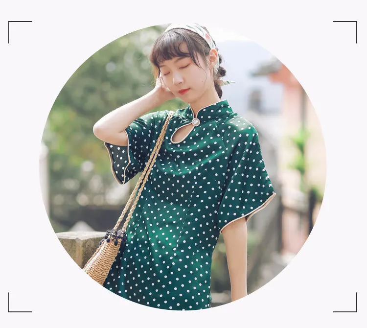 Cheongsam Qipao Qi Pao современное китайское платье женское платье зеленое платье китайские традиционные платья китайское Новогоднее платье
