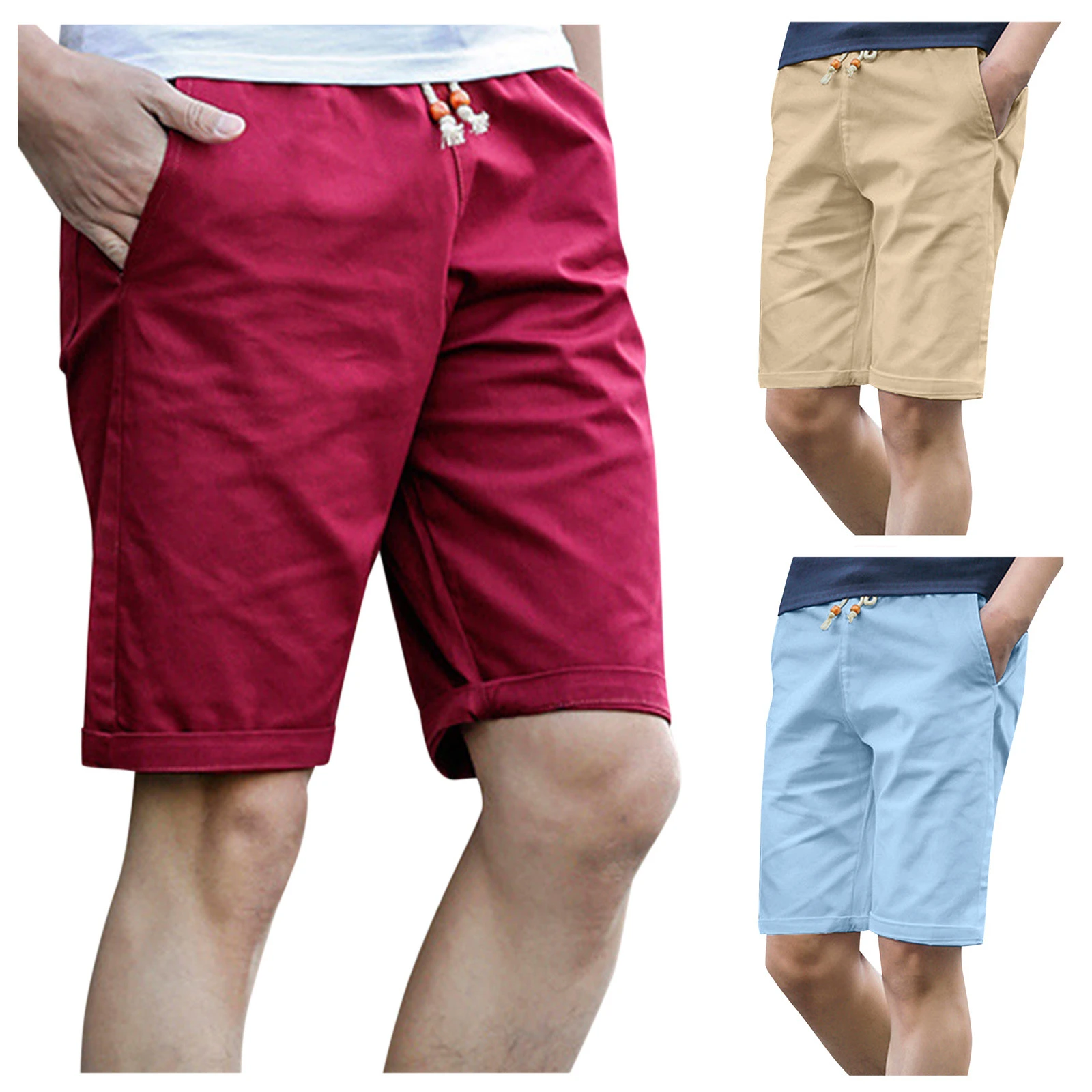 cortos informales de verano hombre, hasta el lavados, a la moda, cómodos, de alta calidad, para uso diario, 2021|Pantalones cortos| - AliExpress