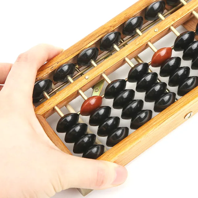 1pcs Wooden Frame Classic Ancient Calculator Abacus Bead Toy Develop Kid's Mathematics Abacus Intelligence 4