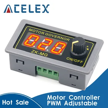 

DC 5-30V 12v 24v 5A DC Motor Controller PWM Adjustable Speed Digital display encoder duty ratio frequency MAX 15A ZK-MG