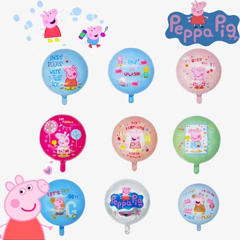 

18inch Peppa Pig for Aluminum Balloon Birthday Christmas Balloon Party Supplies Children's Cartoon Foil Balloons Kids Toys