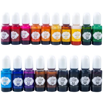 

19 Color Epoxy & UV Resin Pigment Universal Resin Dye Translucent Epoxy Pigments R2LE