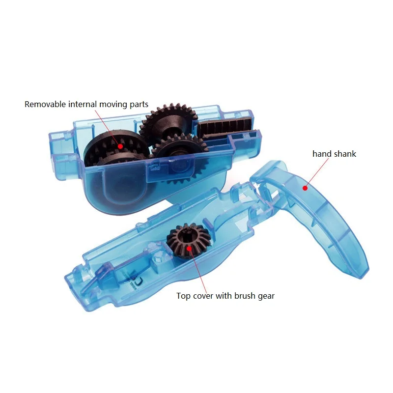 Top Portable Bicycle Chain Wash Tool Scrubber Mountain Bike Set Repair Kits Brushes Scrubber Set Outdoor Accessory Riding Equipment 2