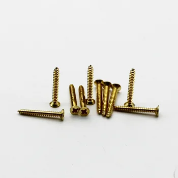 

Self-tapping solid Brass Wood Screws phillips round flat head wood screw M3x30mm 500pcs