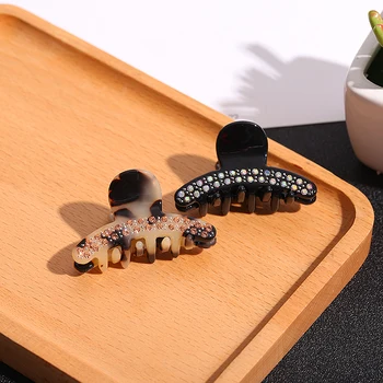 

2020 New Fashion Women Crystal Hair Claw Vintage Small Size Hairpin Headband Crab Clip Rhinestone Hair Clips Hair Accessories
