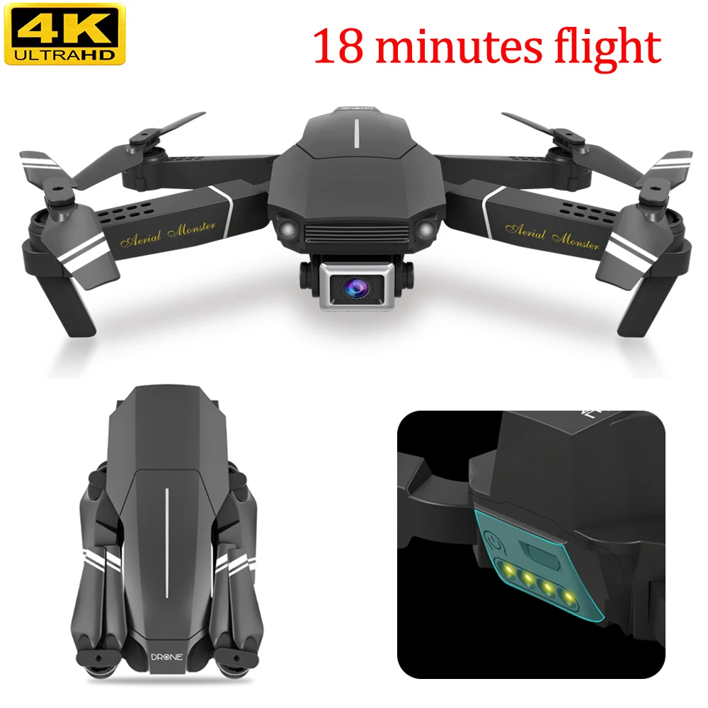 

Mini Drone 4k Hd Camera Profesional Rc Helicopter 6ch Remote Control Selfie Long Foldable drone camera 4k