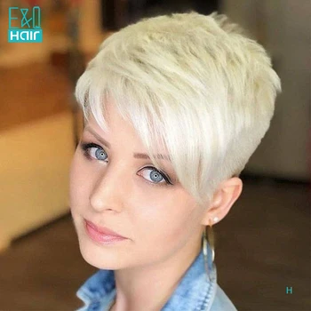 

Pixie Cut BoB Wig 13x6 Lace Front Human Hair Wigs For Women Short Wave Human Hair Wig Brazlian Remy 613 lace front wig
