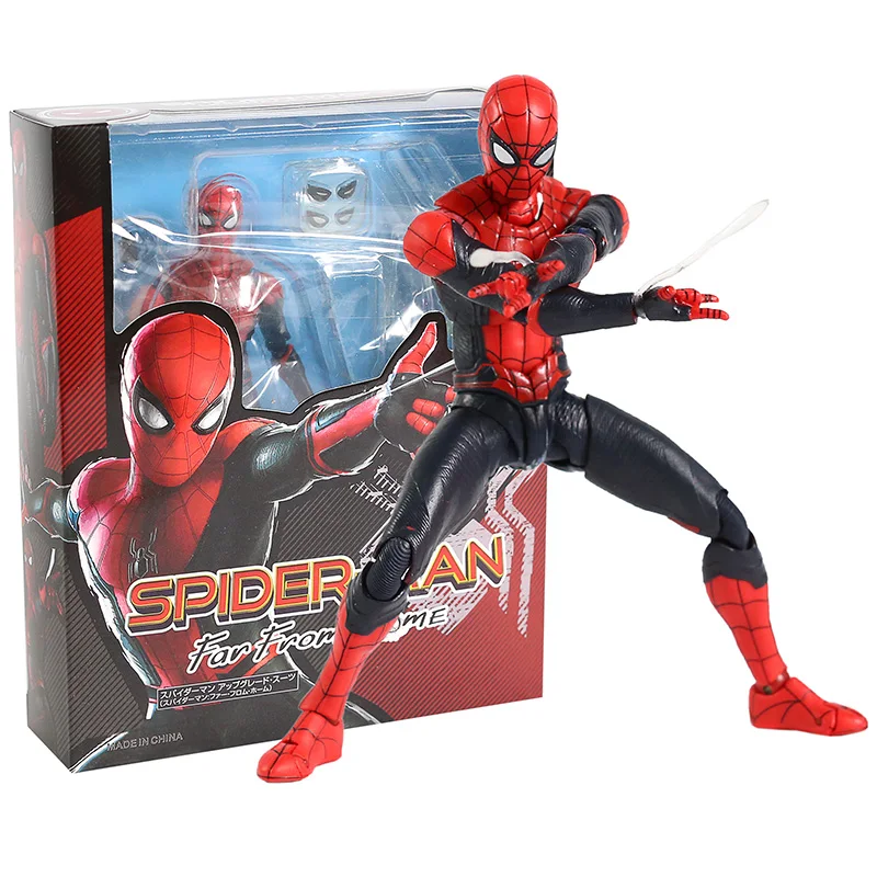 

SHF Spider Man Far From Home Spiderman Upgrade Suit Ver. PVC Action Figure Collectible Model Toy