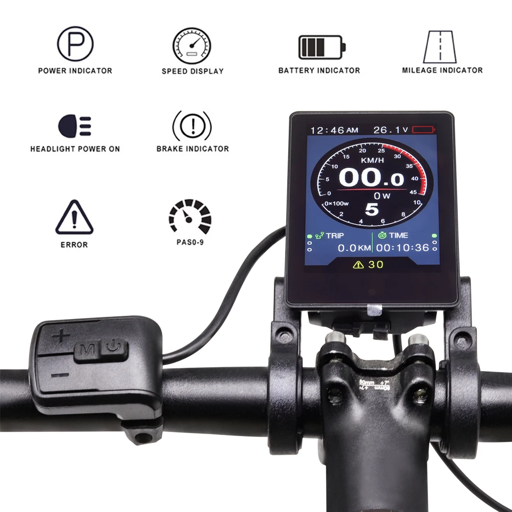 Canbus 860c Ebike Display For New Bafang Mid Motor M400 M600 With Triangle  Connector Male Waterproof Electric Bike Display - Electric Bicycle  Accessories - AliExpress