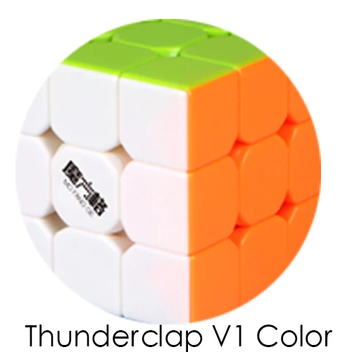 QiYi Thunderclap 3x3x3 черный 3 слоя Mofangge Qiyi 5,7 см 3 слоя Thunderclap V2 Stickerless QiYi Valk 3 черный магический куб - Цвет: Thunderclap V1 Color