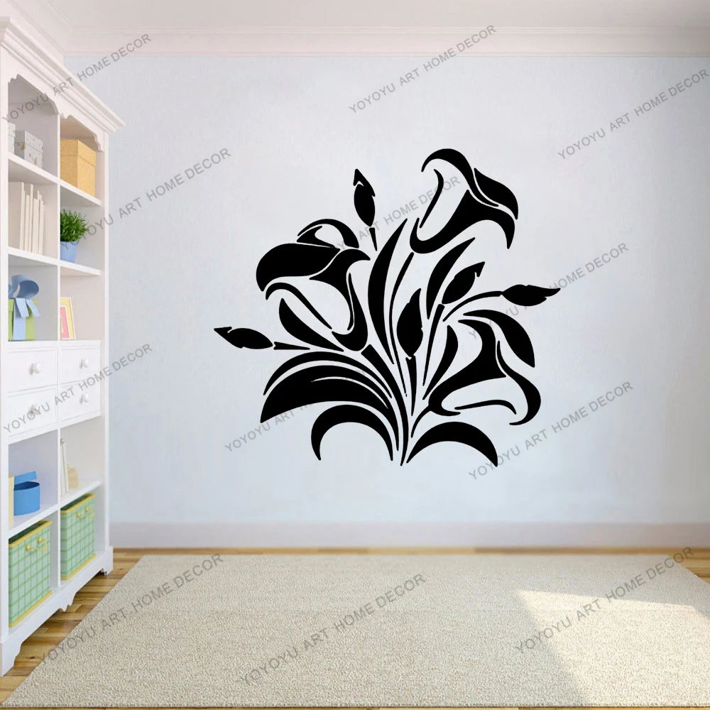 Mobili per armadietto decorazione personalizzata decalcomanie per la casa  carta da parati adesivi creativi adesivo da parete con vite di fiori neri  CX1650 - AliExpress