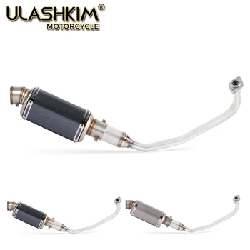 

PCX 125 150 Motorcycle Scooter Exhaust Muffler Full System Middle Pipe Slip On Escape Fit For HONDA PCX125 PCX150