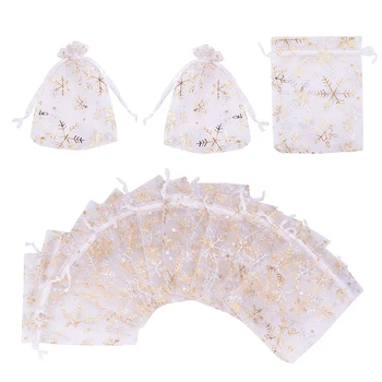 

100 Lots Bags Jewelry Pouches Wedding Favour Party Mesh Drawstring Gift
