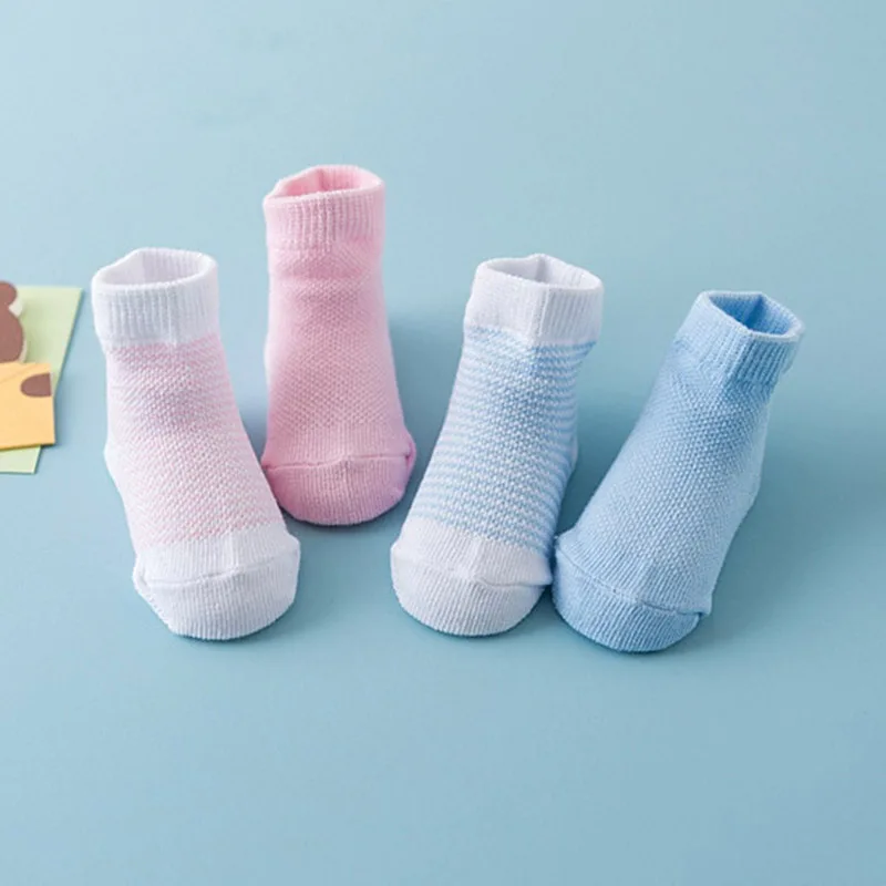 4 пар/лот Носки для новорожденных детей перчатки Комплект Мягкий хлопок детские носки для девочки, мальчика для малышей и новорожденных Дышащие носки recien nacido