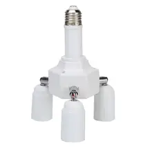 E27 Винт 3 с 1 E27 универсальная конверсия головка 90 V-240 V Базовая розетка адаптер для дома лампы дневного света для студии лампы фотографические