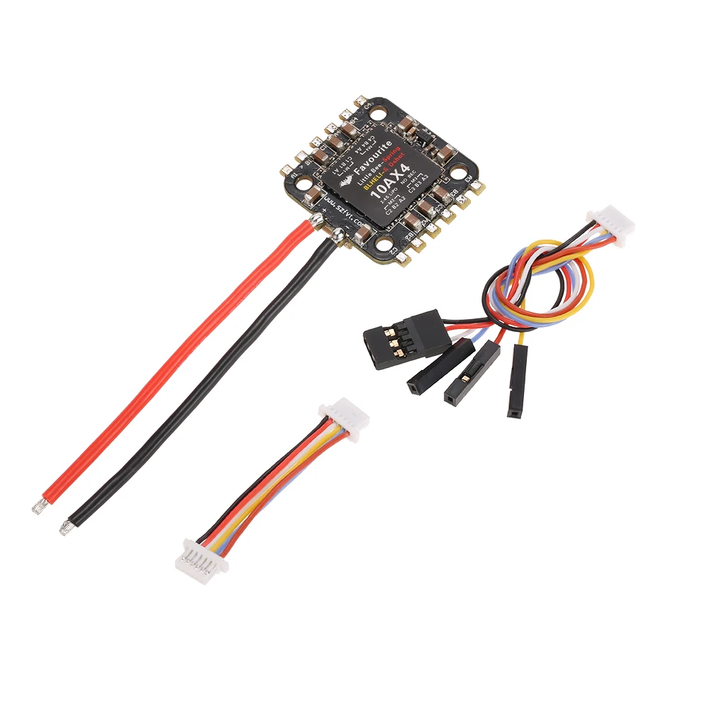 

for Favourite FVT LittleBee Spring BLHeli_S Dshot 4in1 10A 2-4S Brushless ESC for 70-100mm FPV Racing Drone Helicopter Part