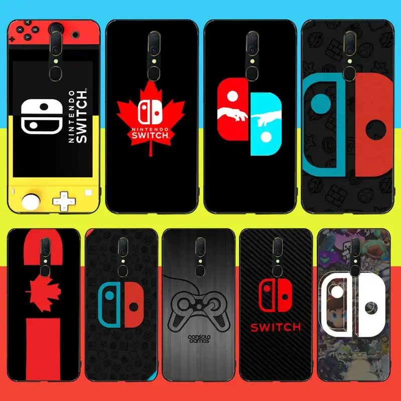 

HPCHCJHM SWITCH Game Console Soft Silicone TPU Phone Cover For Oppo A5 A9 2020 Reno Z Realme5Pro R11 case