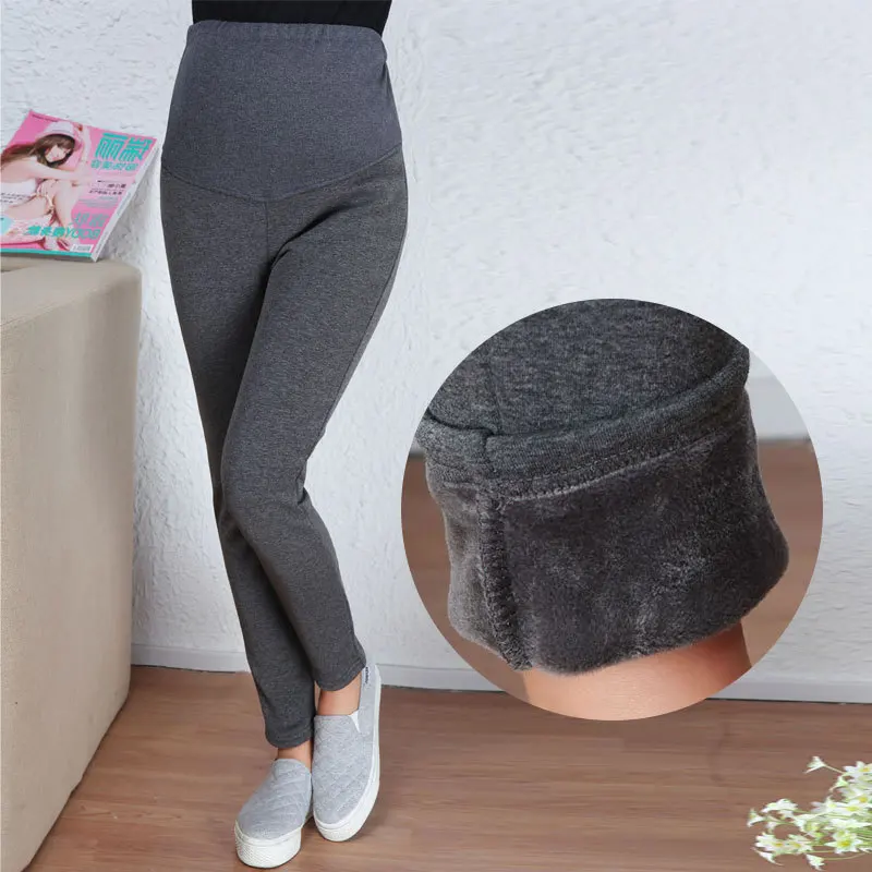 

Pregnant Women Warm-keeping Pants Maternity Pants Plus-sized Leggings for Pregnant Woman Maternity Clothes Winter Trousers a Gen