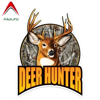 

Aliauto Reflective Creative Car Sticker Deer Hunter Decal Hunting PVC Automobile Motorcycle Decoration Accessories,14cm*10cm