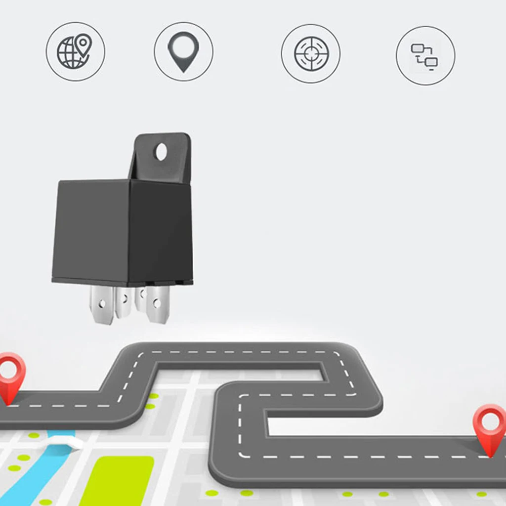 Relay GPS Tracker Mini GPS Tracker Car GPS Locator Cut Off Oil Fuel  GPS LBS Anti-theft Tracker Real-time Track Remote Control