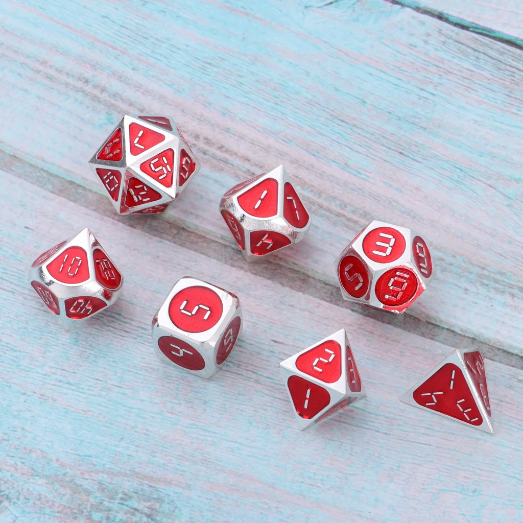 D 7 упаковок многогранные кости Подземелья и Драконы DND RPG MTG настольные игры кости - Цвет: D