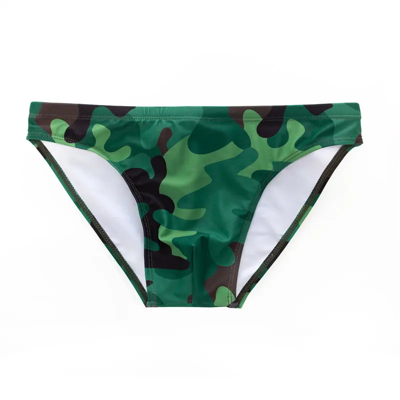 Hot Sexy Gay Mens Swimwear Camouflage Swim Briefs Young Man Bikini Mini ...
