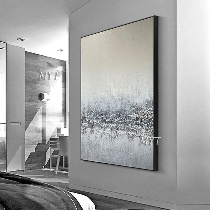 

Современное украшение для стен дома, абстрактный серый дизайн, картина маслом, искусство 2022, Новое поступление, художественное оформление