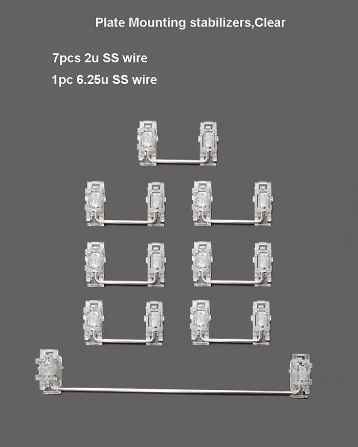 8sets  plate clear