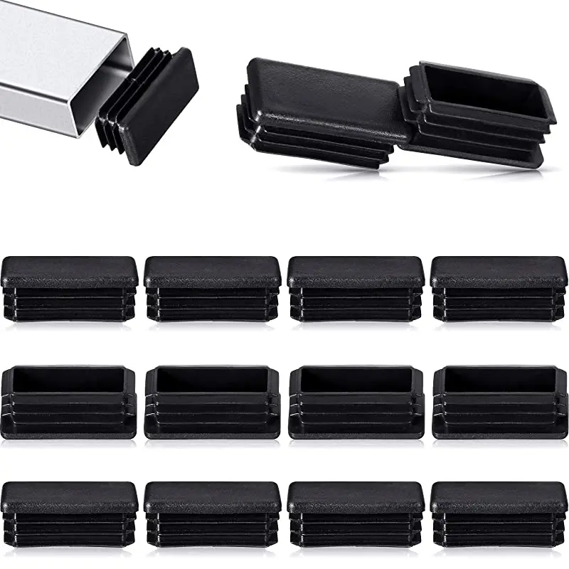Chair Leg Caps Furniture Gliders Chair Leg Protector Furniture Foot Protector Furniture Leg Caps Pipe Plugs Pipe Inserts Furniture Feet 20pcs Plastic Tubing End Caps Floor Protector Black Chair Leg Caps Furniture Glide Rectangle