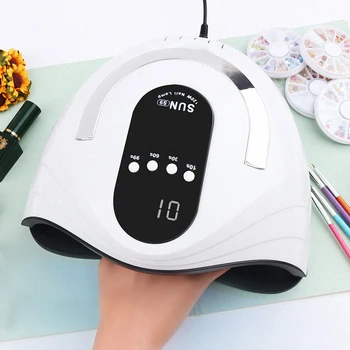 

120W 42LED High Power UV Gel Lamp Fast Curing Nail Dryer With Big Room and Timer Manicure Machine Smart Senser Nail Art Tools