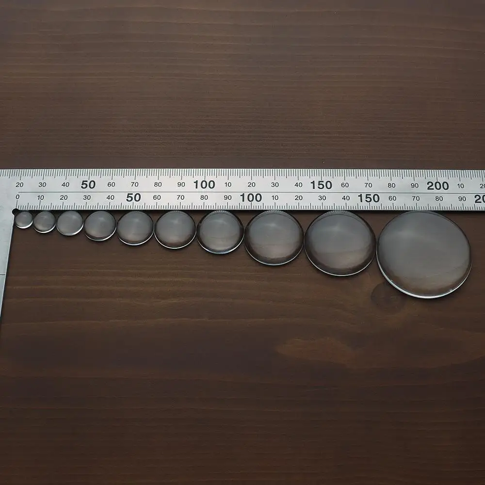XINYAO 8, 10, 12, 14, 15, 16, 18, 20, 25, 30 мм круглый плоский прозрачный стеклянный кабошон для изготовления ювелирных изделий своими руками
