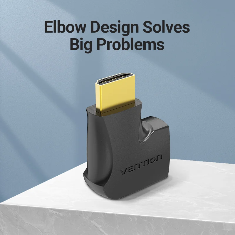 HDMI адаптер Vention 90 270 градусов разъем штекер гнездо 4K HD для телефона ТВ приставки