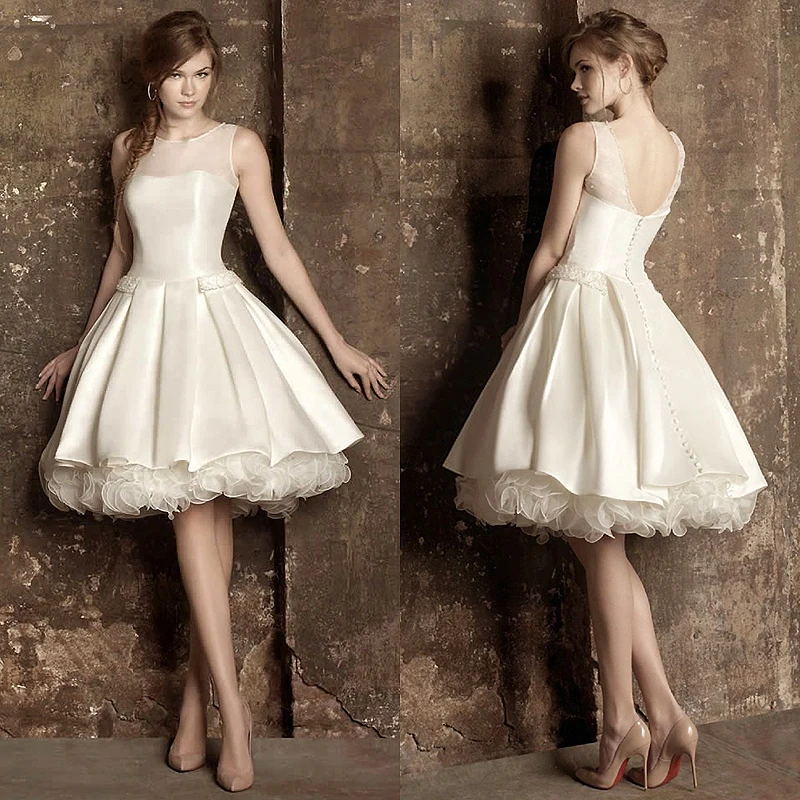 

Sheer Neckline abendkleider Short Knee Length Bridal Gown Cheap Plus Size 2018 Off The Shoulder Mother Of The Bride Dresses