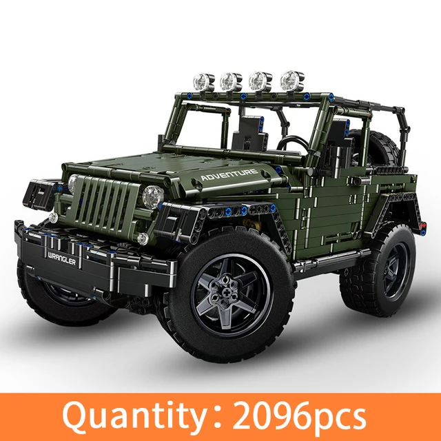 US $89.70 13124 MOC Assemble APP RC Jeeps model motor building blocks Technic Car bricks educational toys for