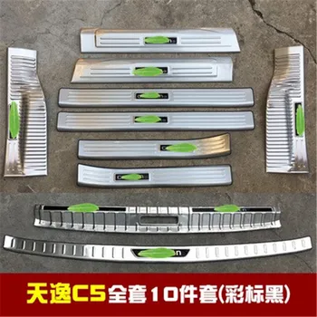 

stainless steel Scuff Plate/Door Sill Rear Door Bumper Protector sill Car styling for Citroen C5 AIRCROSS 2019-2020