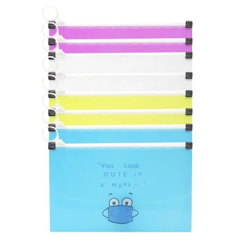 

8pcs Portable Dust-Proof Mask Respirator Storage Bag Zipper Mouth Cover Pollution-Free Container Organizer