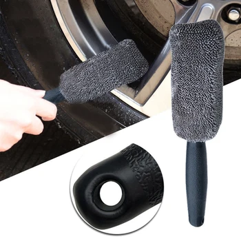 

Soil-release Brush Lint-free Tyre Washing Cleaner 27*5cm Handle Microfiber