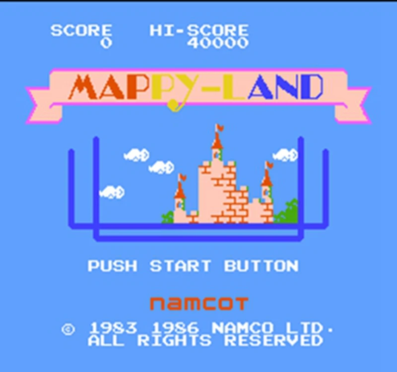 Mappy Land 60 Pins English Version Game Cartridge For 8 Bit 60pin Game Console Memory Cards Aliexpress