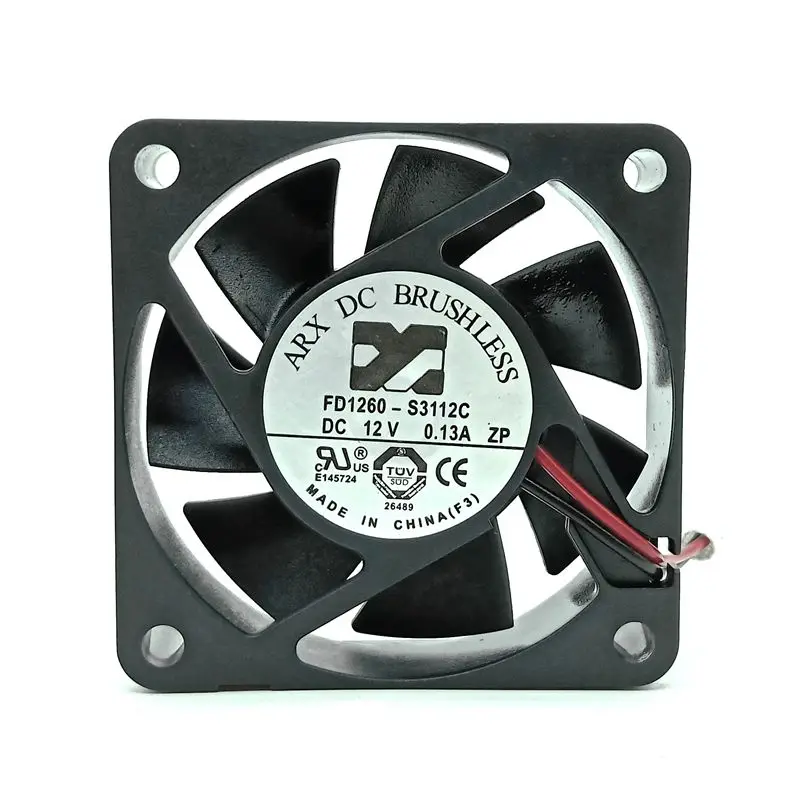 Вентилятор охлаждения с двумя проводами 12 В FD1260 S3112C 6 см ультра тихий 6015