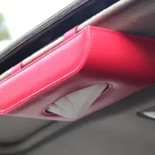 Солнцезащитный козырек Кожаный Автомобильный подлокотник коробка для салфеток автоматический насос держатель кассеты съемные наклейки коробка для салфеток Органайзер Подходит для BMW