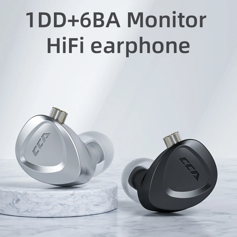 Puro em Fones de Ouvido Fone com Cancelamento Fones para Edx 1dd + 6ba Motorista Híbrido Metal Alta Fidelidade Monitor Baixo Ruído Zsx Dq6 Cca Ckx - Image 3