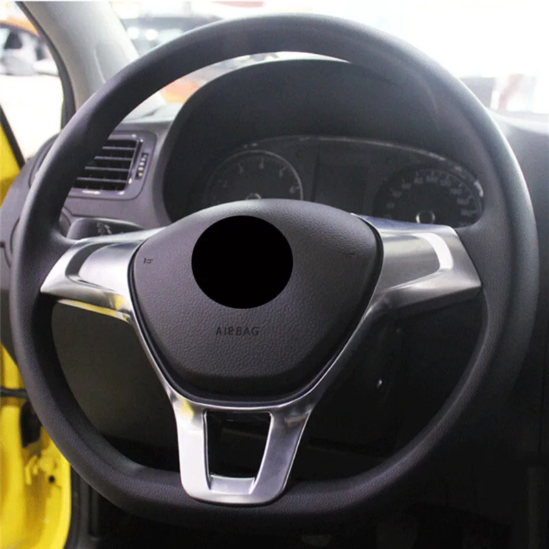 

For Touran 2016 2017 2018 2019 ABS Matte and Carbon fibre Car Steering wheel Button frame Cover Trim accessorie car styling 1pcs