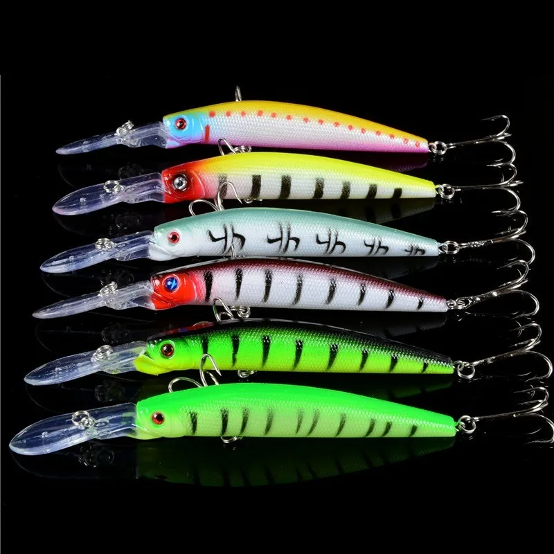 1PCS Quality Minnow Fishing Lures 14.5cm 15g Artifiicial Hard Bait Wobblers  for Sea Lake Fishing Tools with 6# Hook