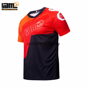 

2019 red Men Riding Cycling Short sleeve Jerseys MTB Bike Jersey Bicycle Maillot Roupa Downhill Jersey Summer MTB Clothing H