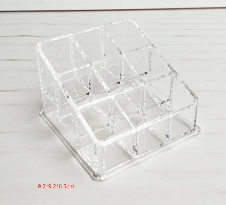 9 grids UzeQu 2 отделения Прозрачный Гель-лак для нейл-арта для удаления чистки ватных дисков тампон контейнер Органайзер держатель коробка для хранения - Цвет: 9 grids